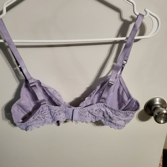 ****AUDEN POWDER PURPLE UNDERWIRE LACE BRA SZ 38B - Picture 2 of 6